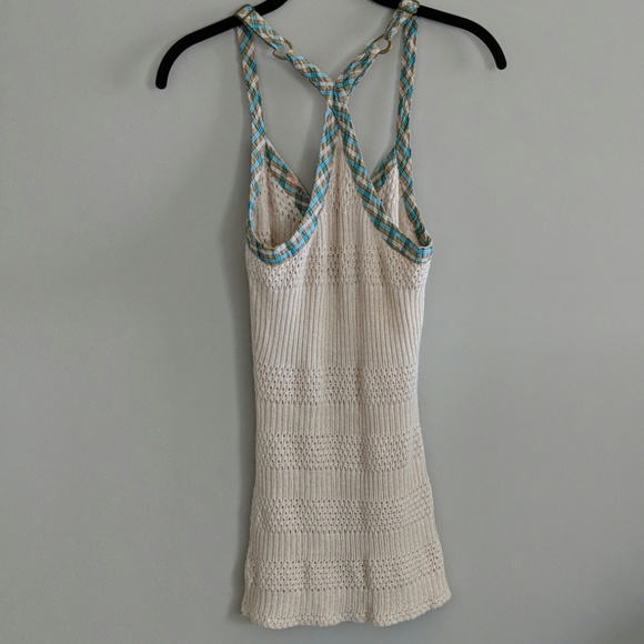 Free People Knit Tank Top Tan Button Down Size S - Picture 7 of 7